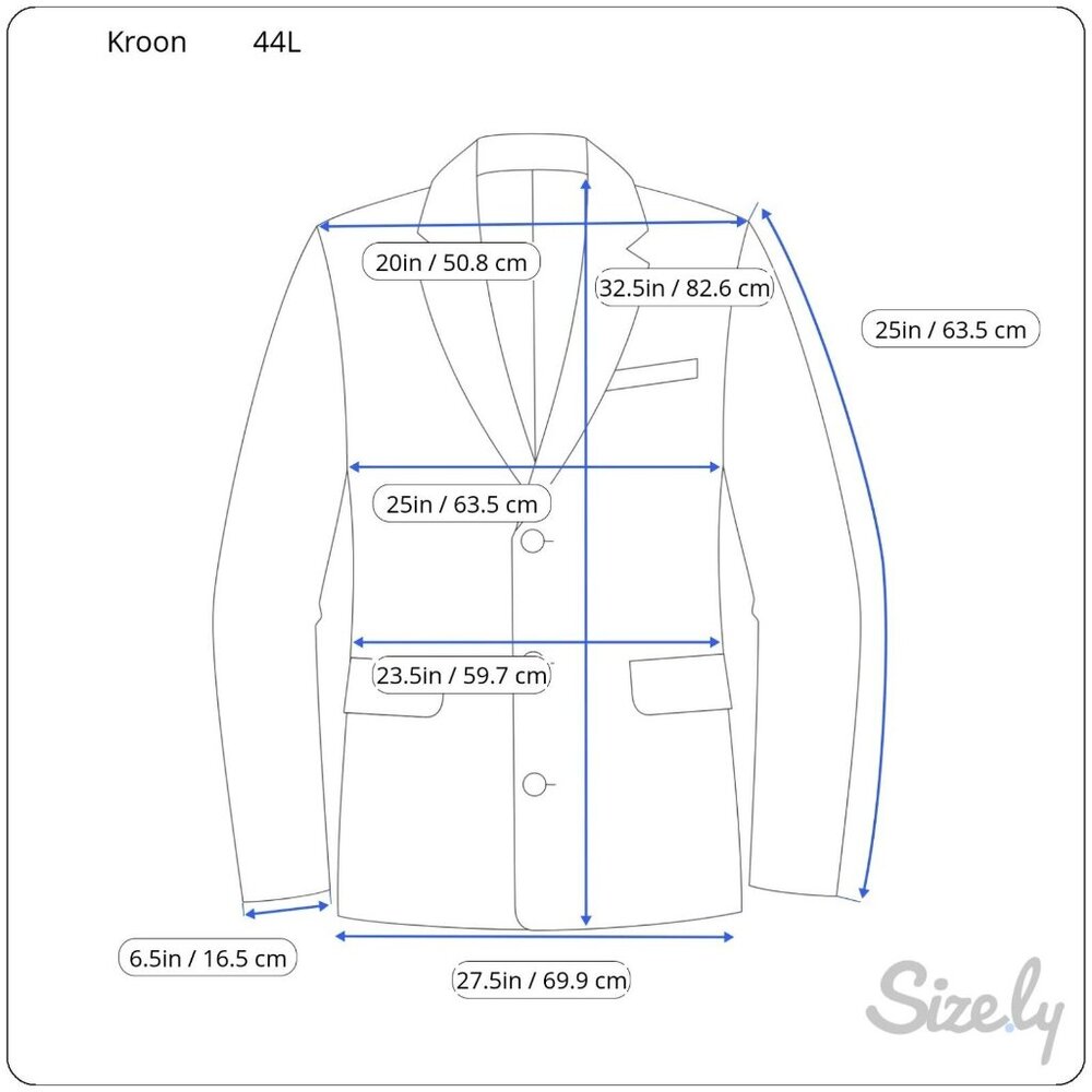 Kroon Corduroy Blazer Men 44L Sport Coat 2 Button Casual Jacket Black Fall - Picture 6 of 13